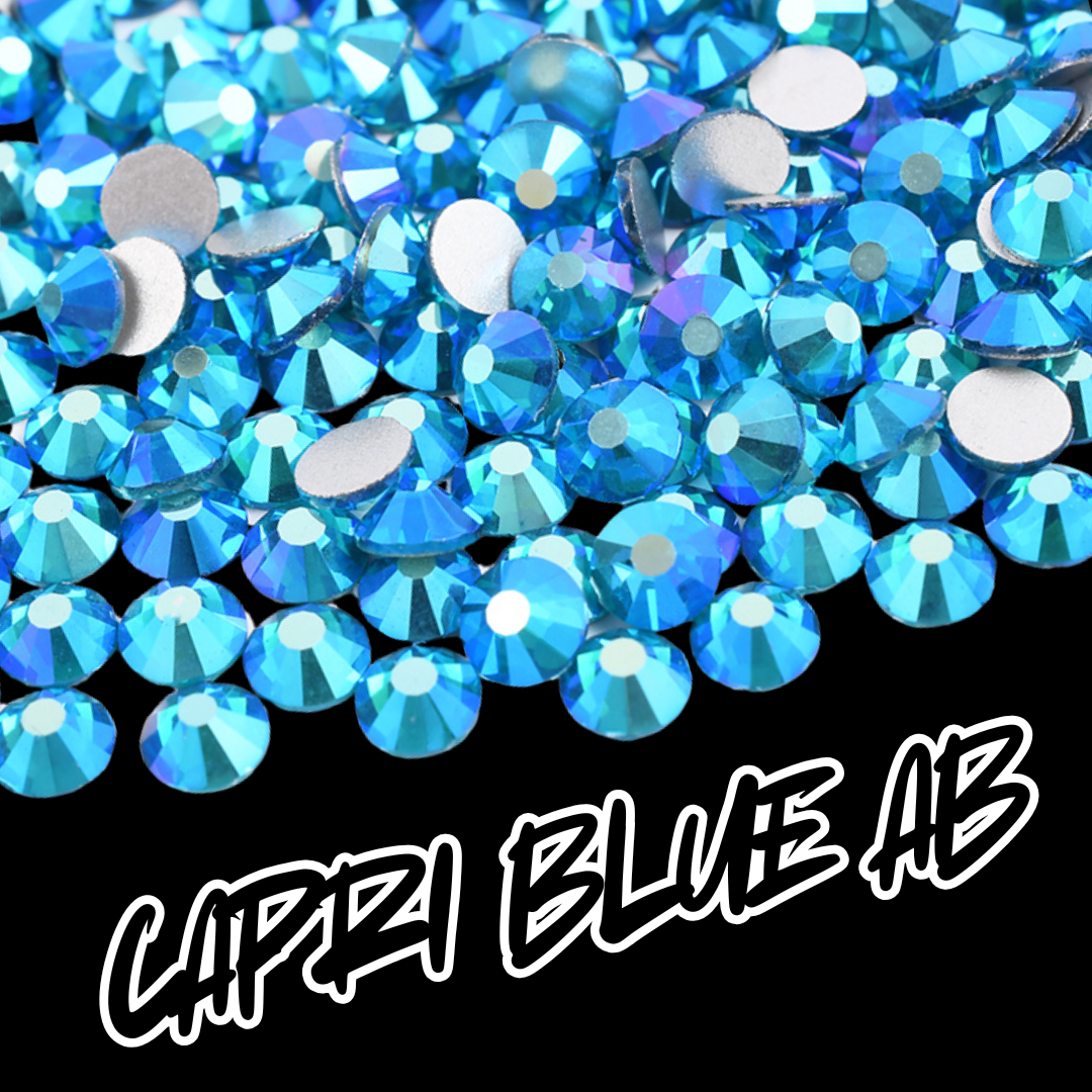 057 Capri Blue AB - Premium Rhinestones