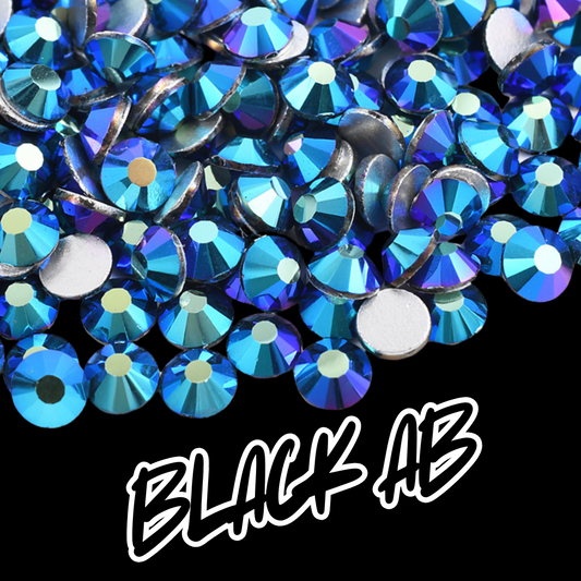 076 Black AB - Premium Rhinestones