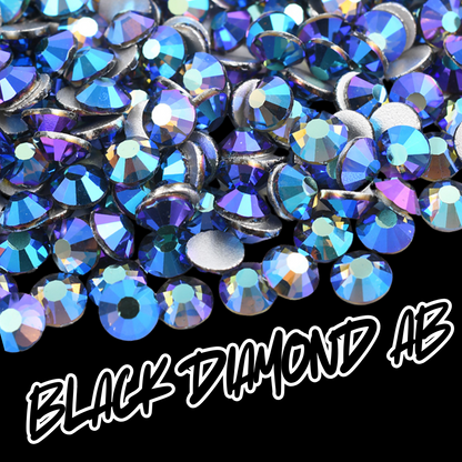 077 Black Diamond AB - Premium Rhinestones