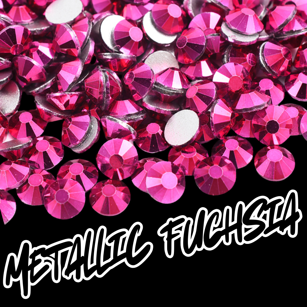 086 Metallic Fuchsia - Premium Rhinestones