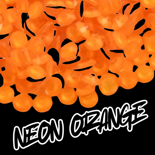 102 Neon Orange - Premium Rhinestones