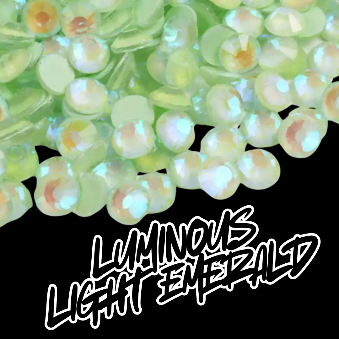 107 Luminous Lt. Emerald - Premium Rhinestones