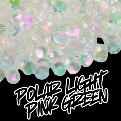 125 Polar Light Pink Green - Premium Rhinestones