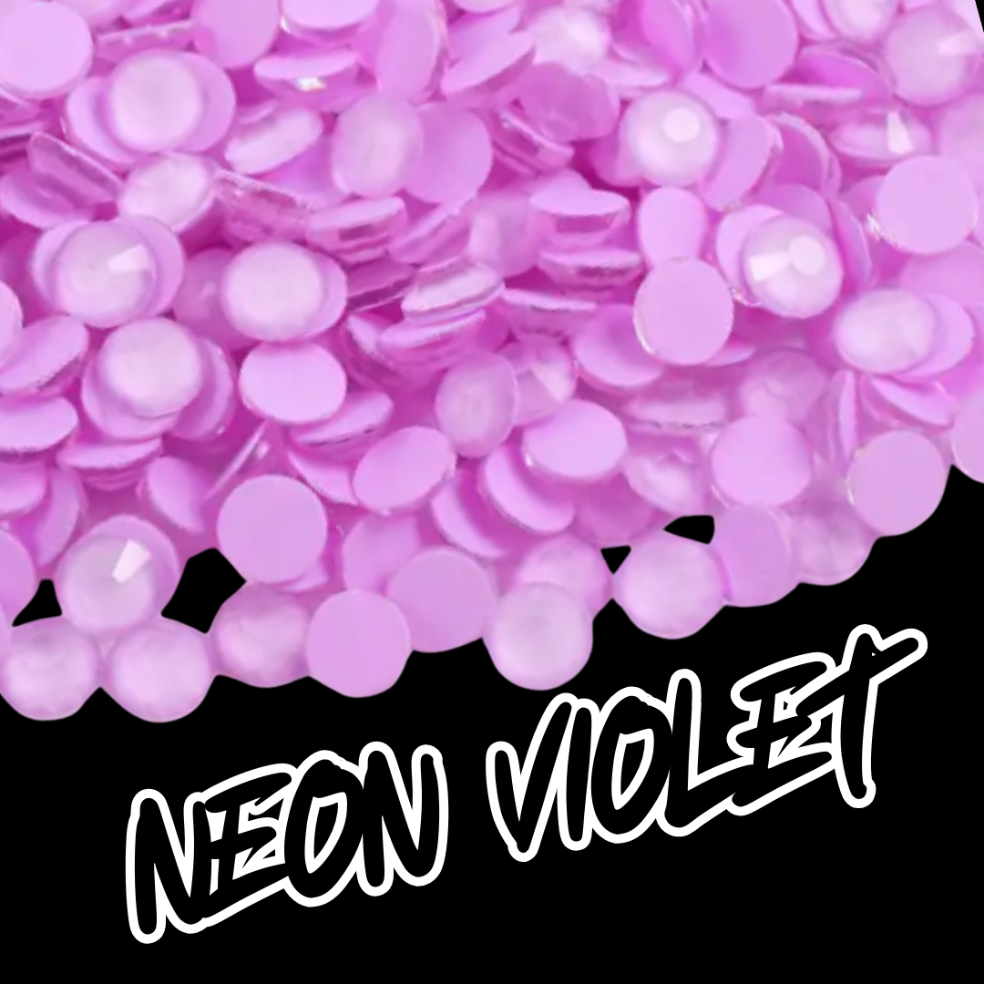 128 Neon Violet - Premium Rhinestones