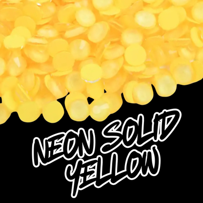 129 Neon Solid Yellow - Premium Rhinestones