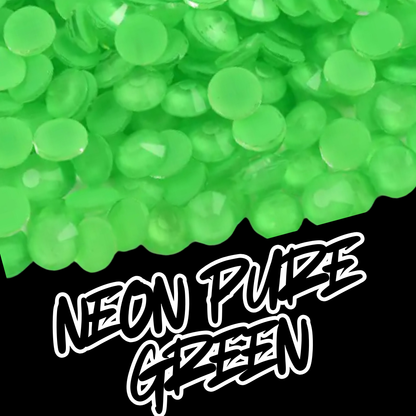 135 Neon Pure Green - Premium Rhinestones