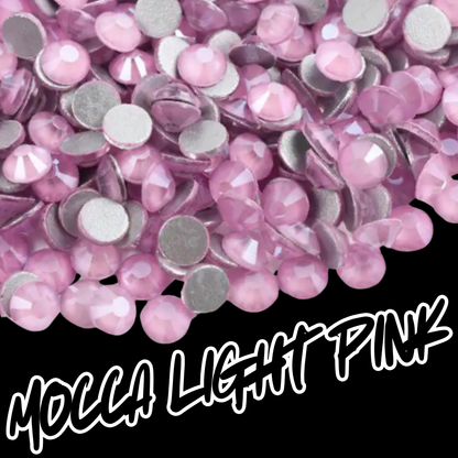 148 Mocca Lt. Pink - Premium Rhinestones