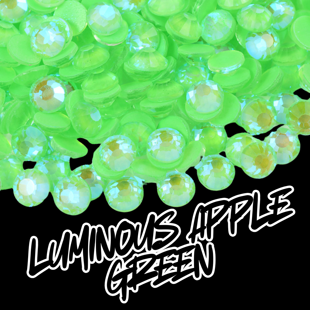 162 Luminous Apple Green - Premium Rhinestones
