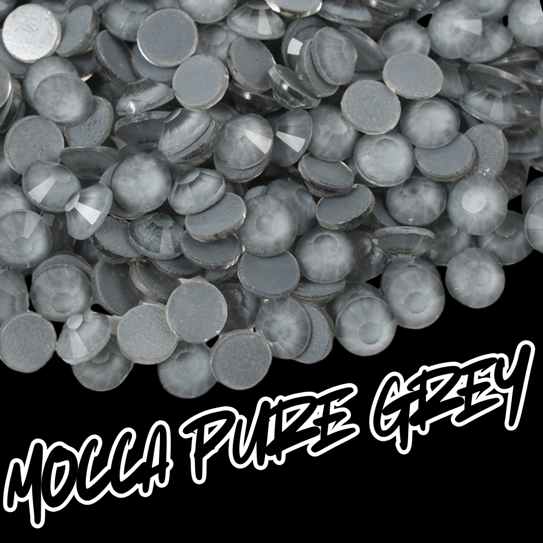 166 Mocca Pure Grey - Premium Rhinestones