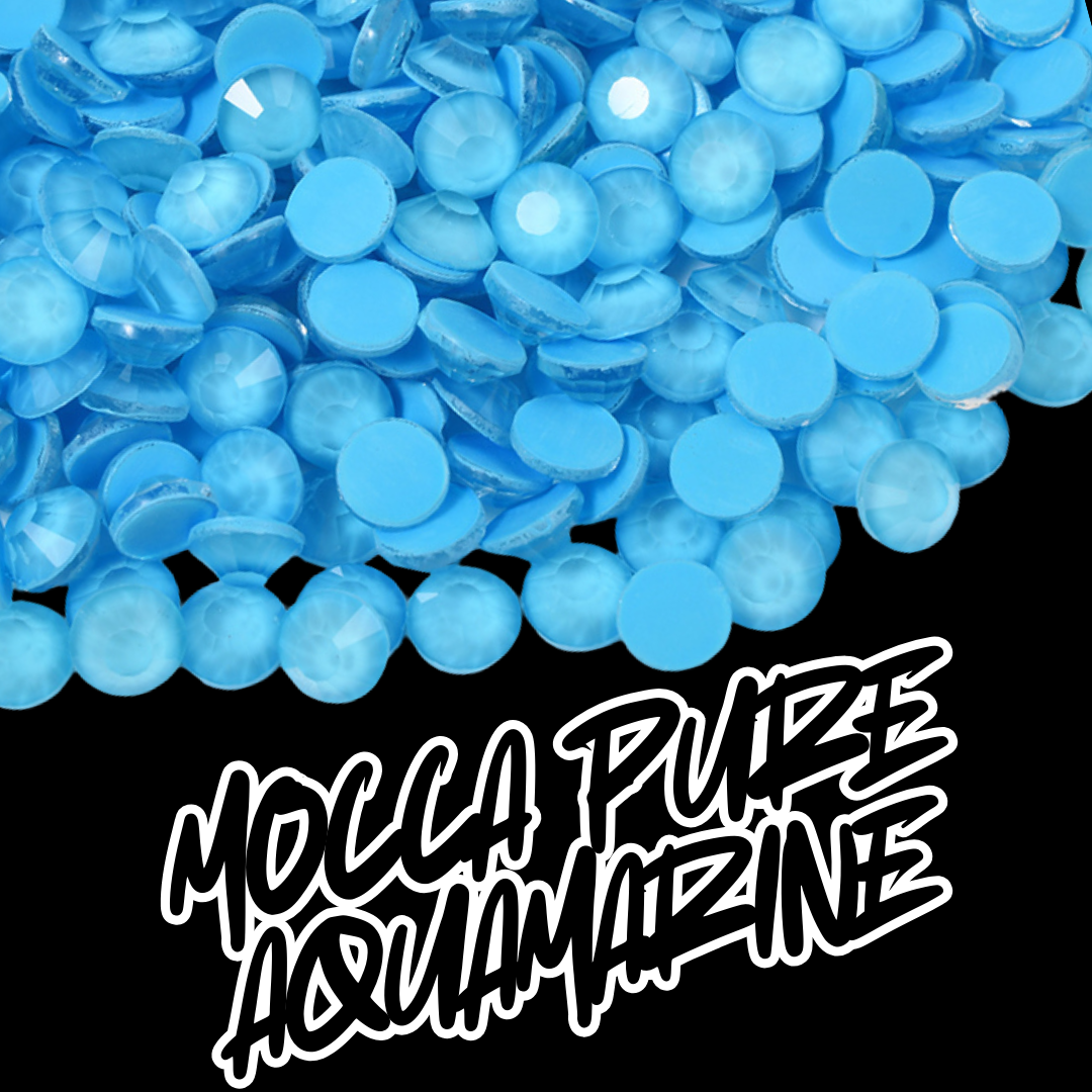 167 Mocca Pure Aquamarine - Premium Rhinestones