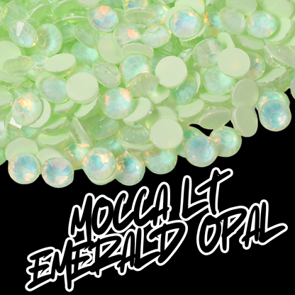 179 Mocca Lt. Emerald Opal - Premium Rhinestones