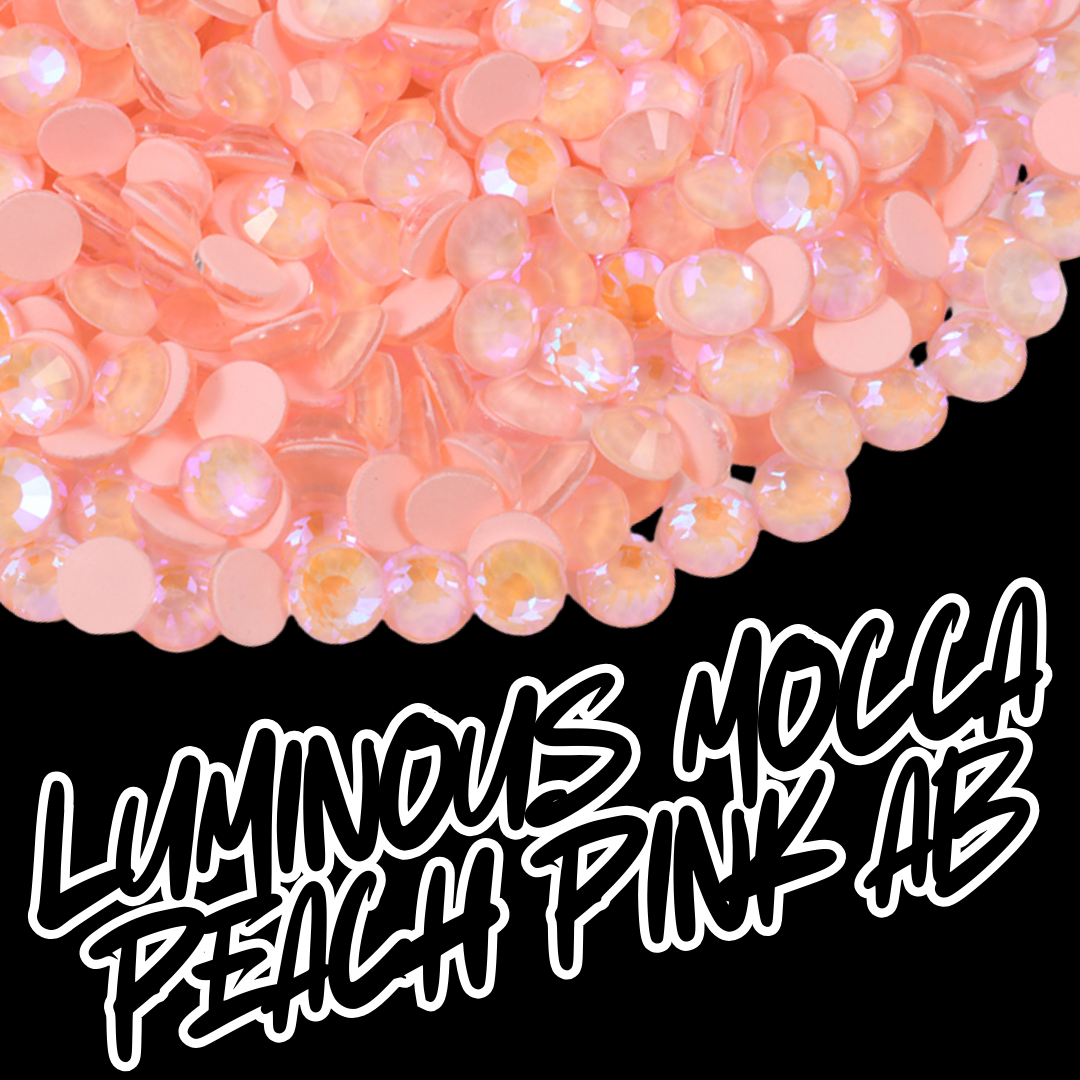227 Luminous Mocca Peach Pink AB - Premium Rhinestones