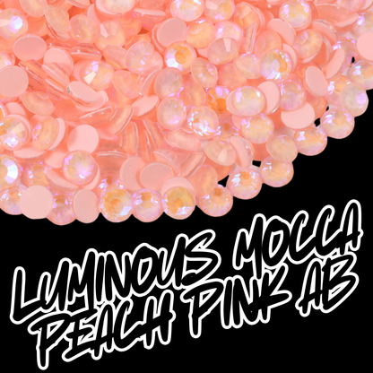227 Luminous Mocca Peach Pink AB - Premium Rhinestones