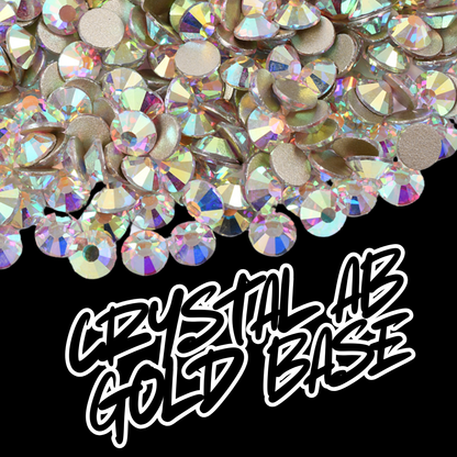 230 Crystal AB Gold Base - Premium Rhinestones