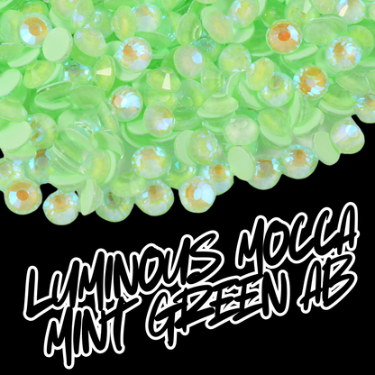 239 Luminous Mocca Mint Green AB - Premium Rhinestones