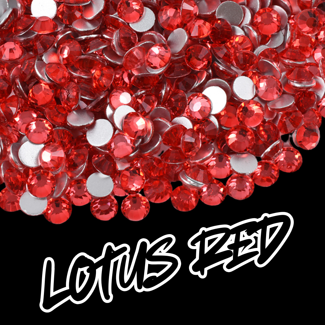 242 Lotus Red - Premium Rhinestones