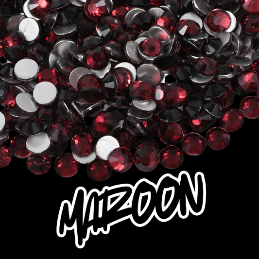 244 Maroon - Premium Rhinestones