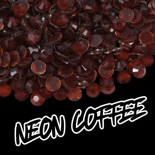 275 Neon Coffee - Premium Rhinestones