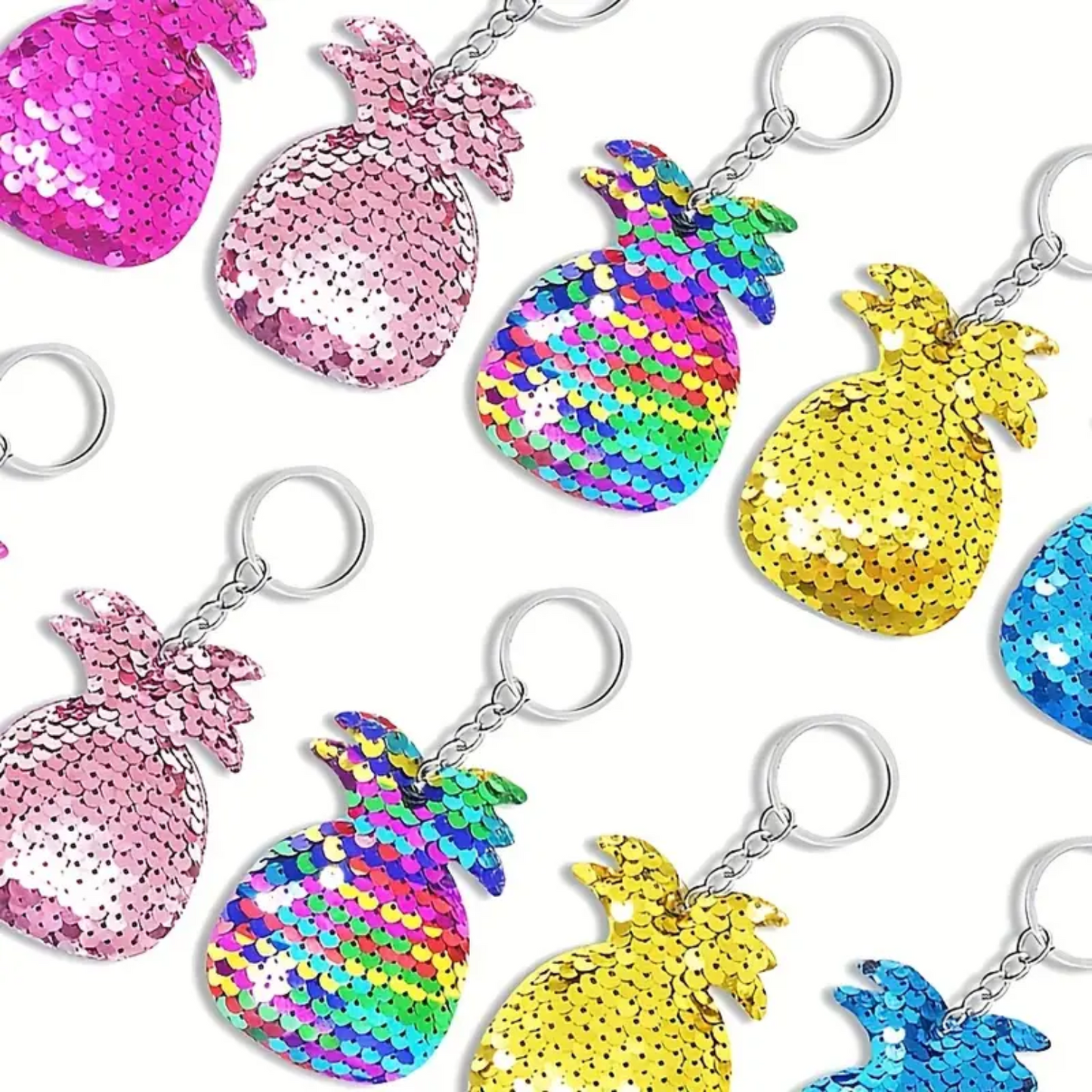 Sequin Pineapple Keychain