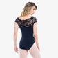 "Matilda" Adult Cap Sleeve Leotard with Lace
