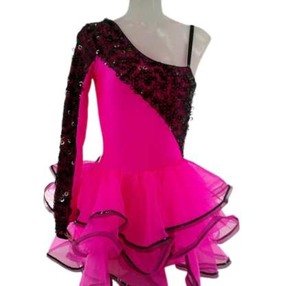 REVOLUTION Pink & Black Sequin Dress (LC)