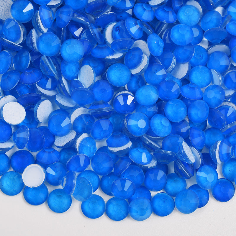 100 Neon Blue - Premium Glass Crystal Flatback Rhinestones
