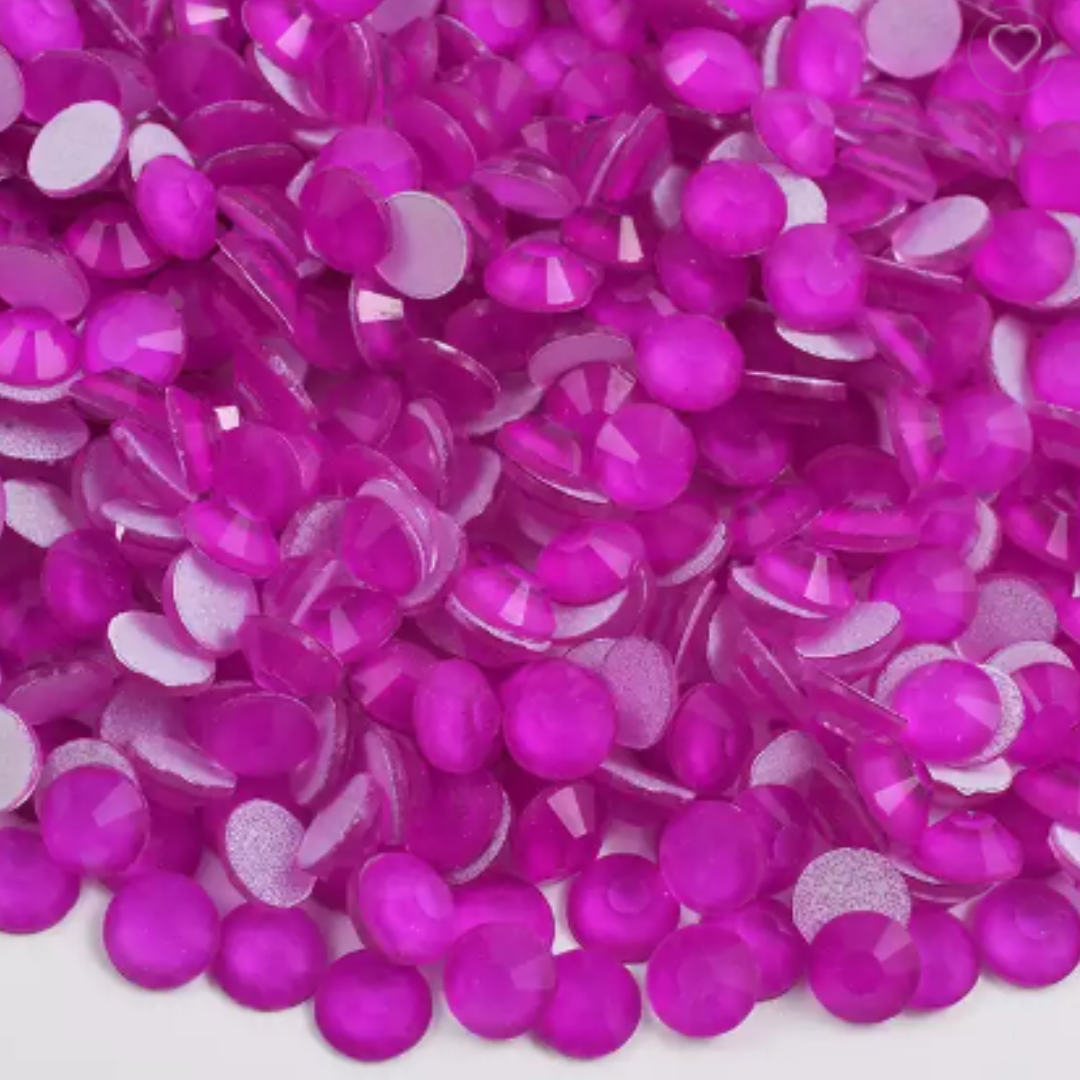 101 Neon Purple - Premium Glass Crystal Flatback Rhinestones