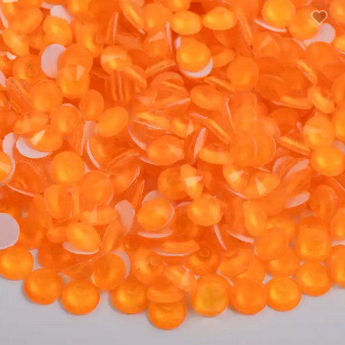 102 Neon Orange - Premium Rhinestones