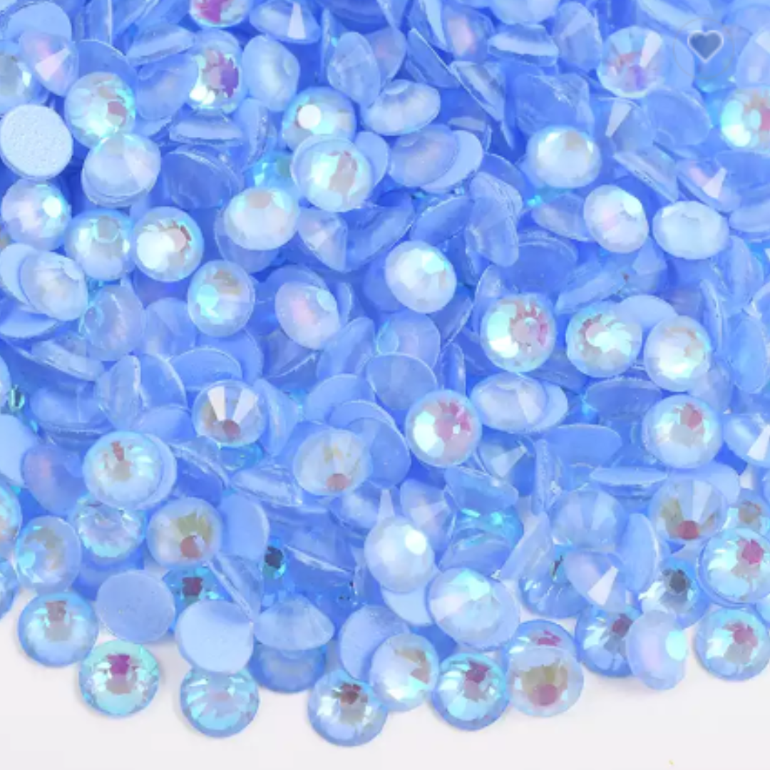 108 Luminous Blue - Premium Glass Crystal Flatback Rhinestones