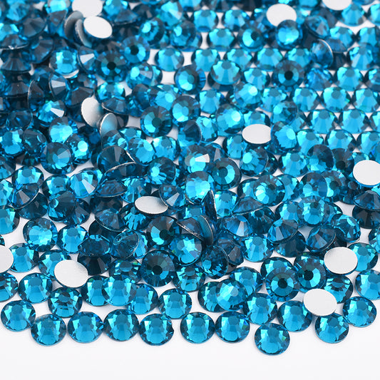 014 Blue Zircon - Premium Glass Crystal Flatback Rhinestones