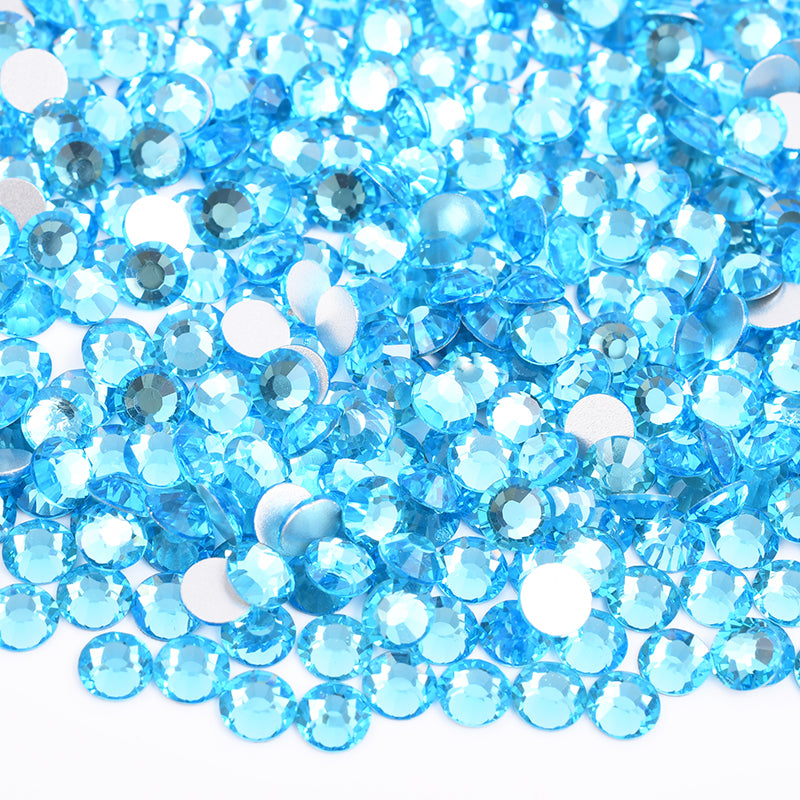 016 Aquamarine - Premium Glass Crystal Flatback Rhinestones