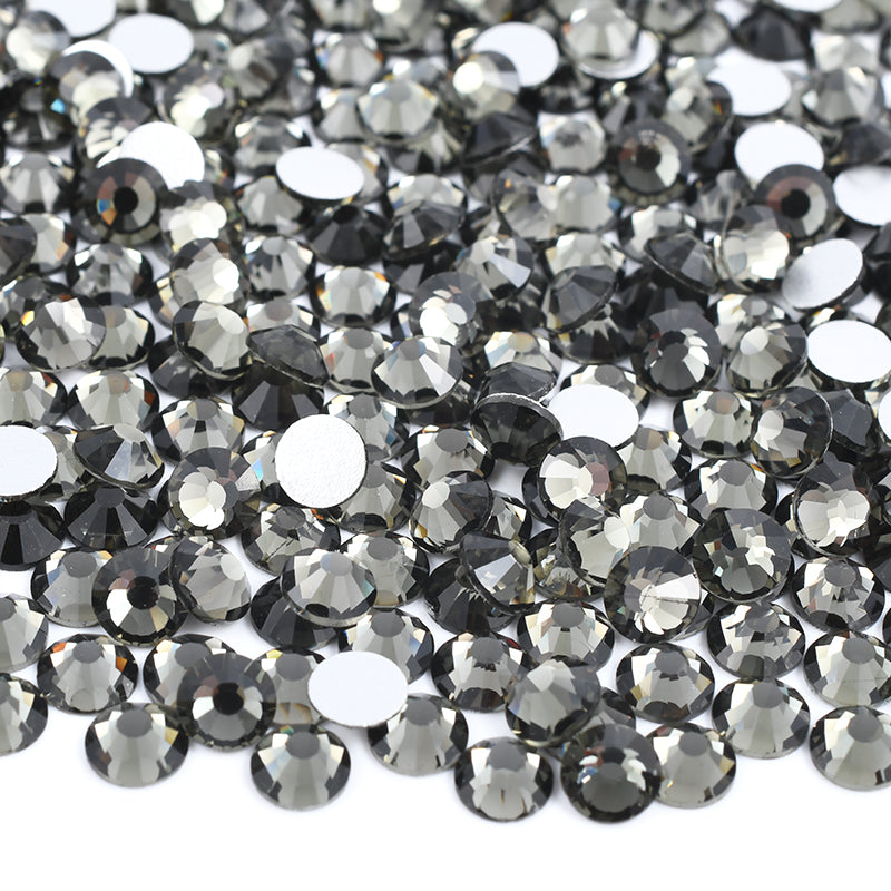 019 Black Diamond - Premium Glass Crystal Flatback Rhinestones