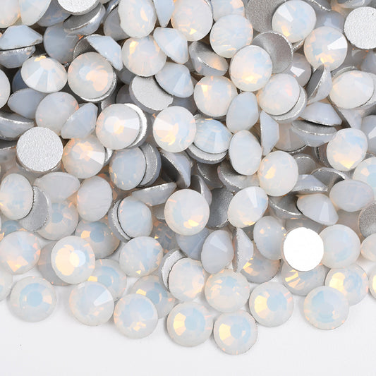 092 White Opal - Premium Glass Crystal Flatback Rhinestones