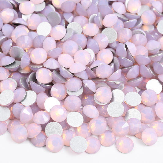 095 Pink Opal - Premium Glass Crystal Flatback Rhinestones