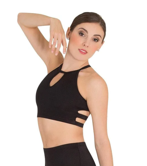 Body Wrappers Key Hole Crop Top