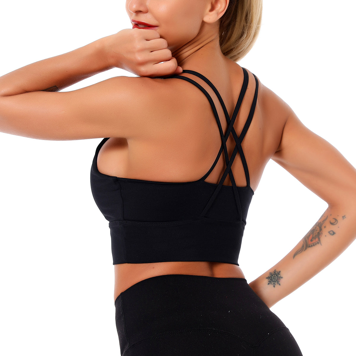 Hold And Mould Sports Bra, Black